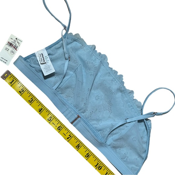 Aerie Bralette Poppy Bandeau Light Blue Lace Size Medium NWT - Picture 5 of 6